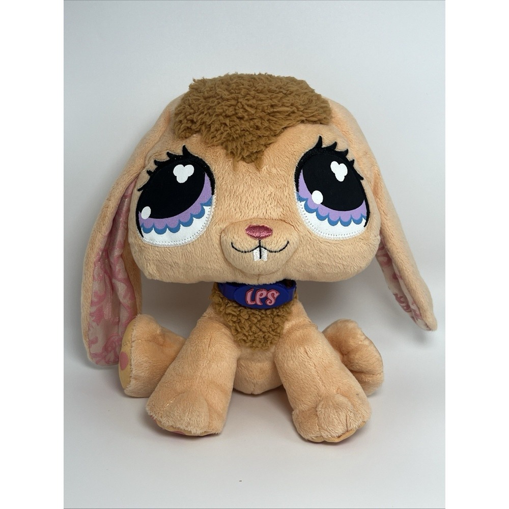 Littlest Pet Shop Hasbro 2007‎ Original VIP Plush Peach Lop Ear Bunny